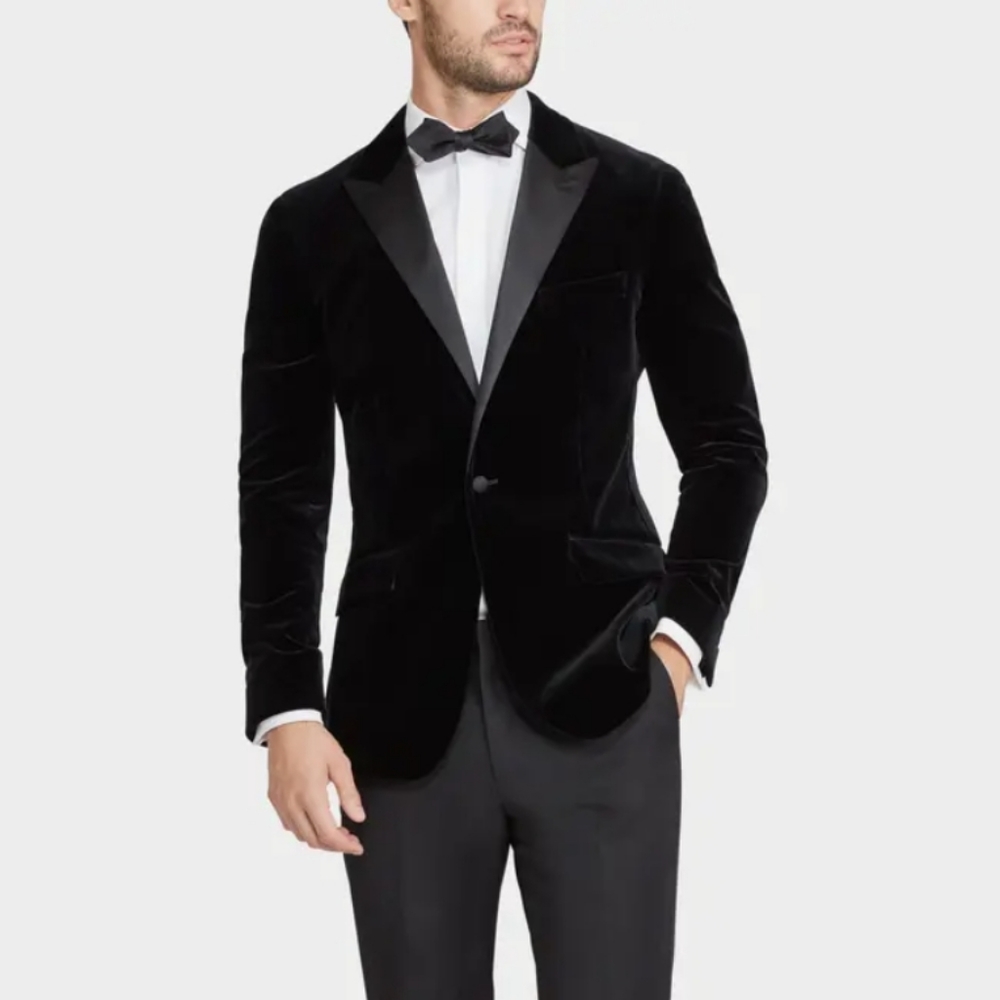 COPY - Jetsetter Slim Fit Stretch Velvet Dinner Jacket